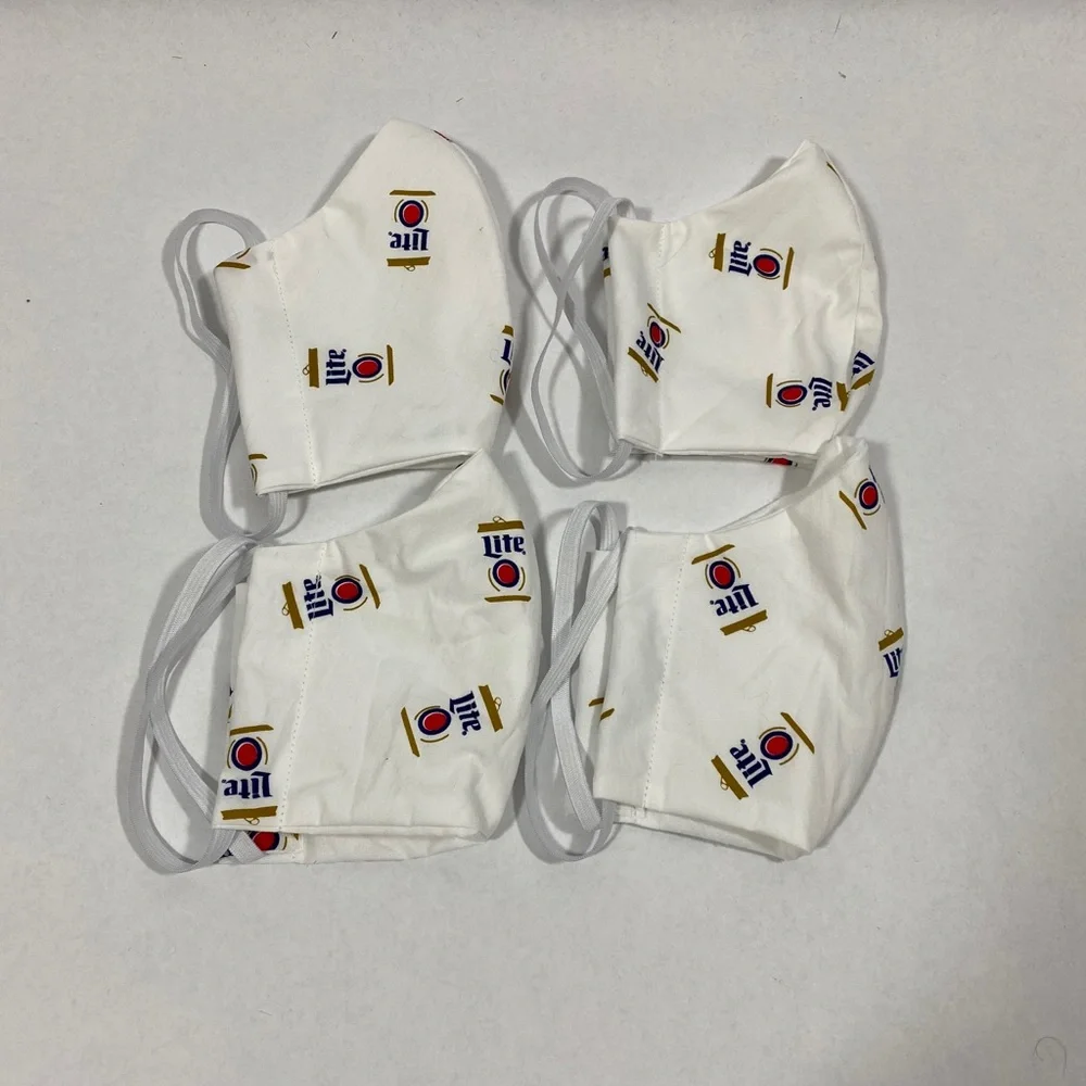 Miller lite beer face mask‎